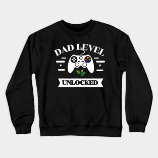 Dad Level Unlocked New Dad Father Pregnancy Crewneck Sweatshirt